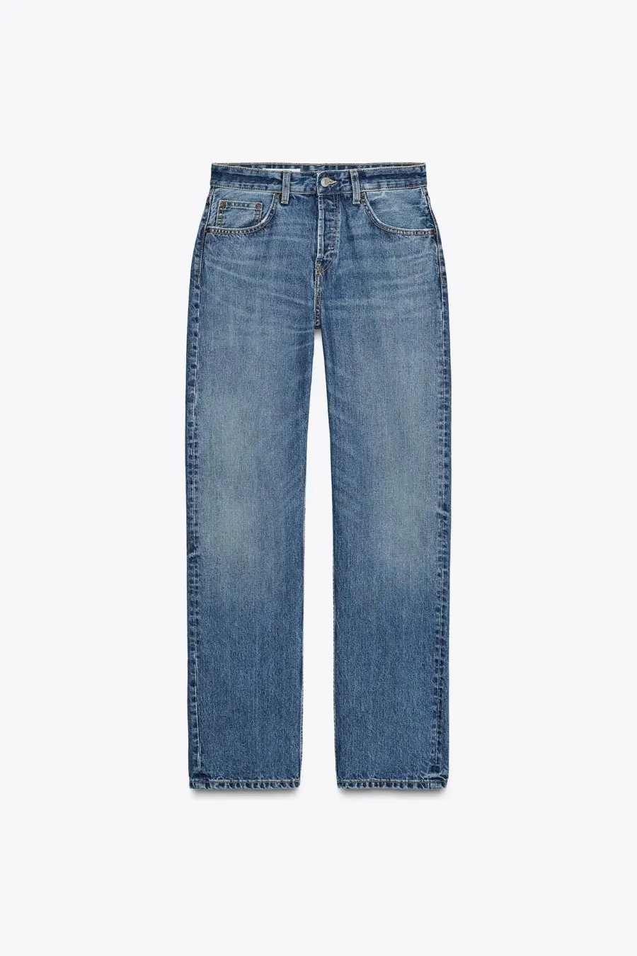 TRF STRAIGHT-LEG MID-RISE JEANS