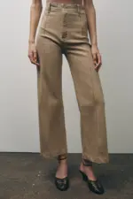 ZW COLLECTION WIDE-LEG HIGH-WAIST JEANS