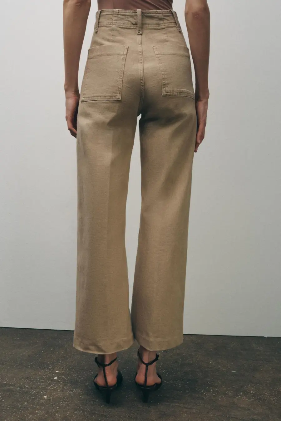 ZW COLLECTION WIDE-LEG HIGH-WAIST JEANS