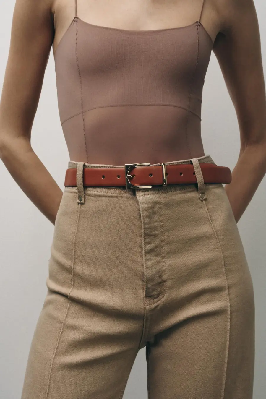 ZW COLLECTION WIDE-LEG HIGH-WAIST JEANS