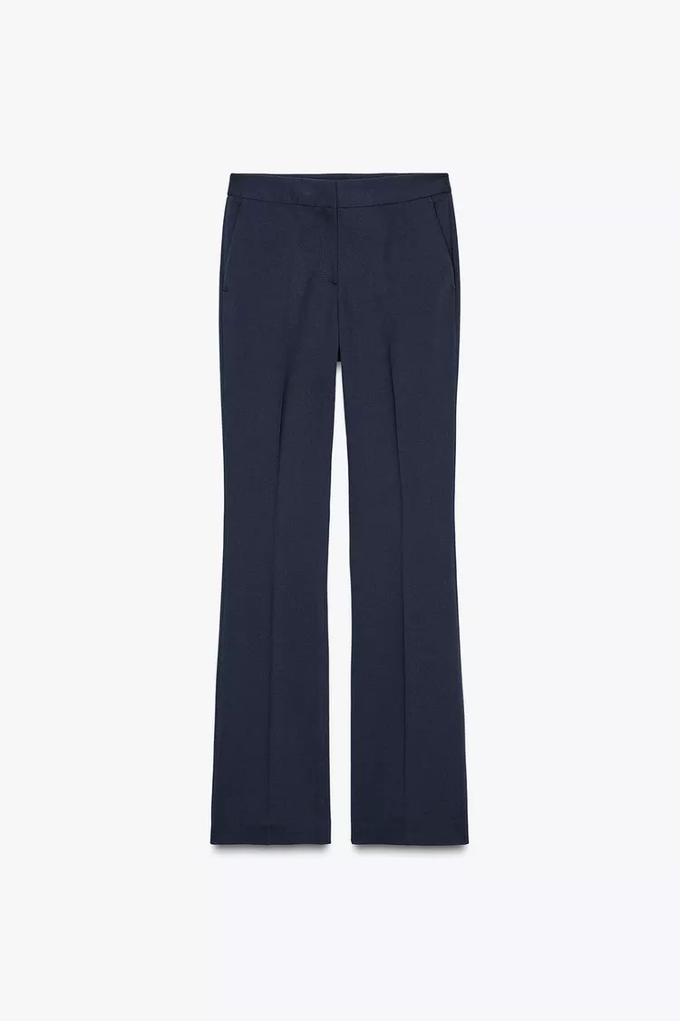STRAIGHT MID-RISE PANTS
