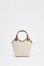 CONTRAST CANVAS MINI TOTE BAG