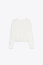 CROPPED BLOUSE WITH CUTWORK EMBROIDERY