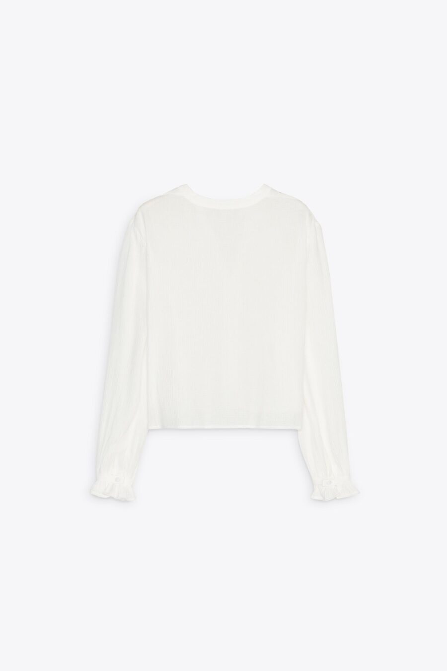 CROPPED BLOUSE WITH CUTWORK EMBROIDERY