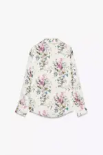 SATIN EFFECT PRINTED SHIRT