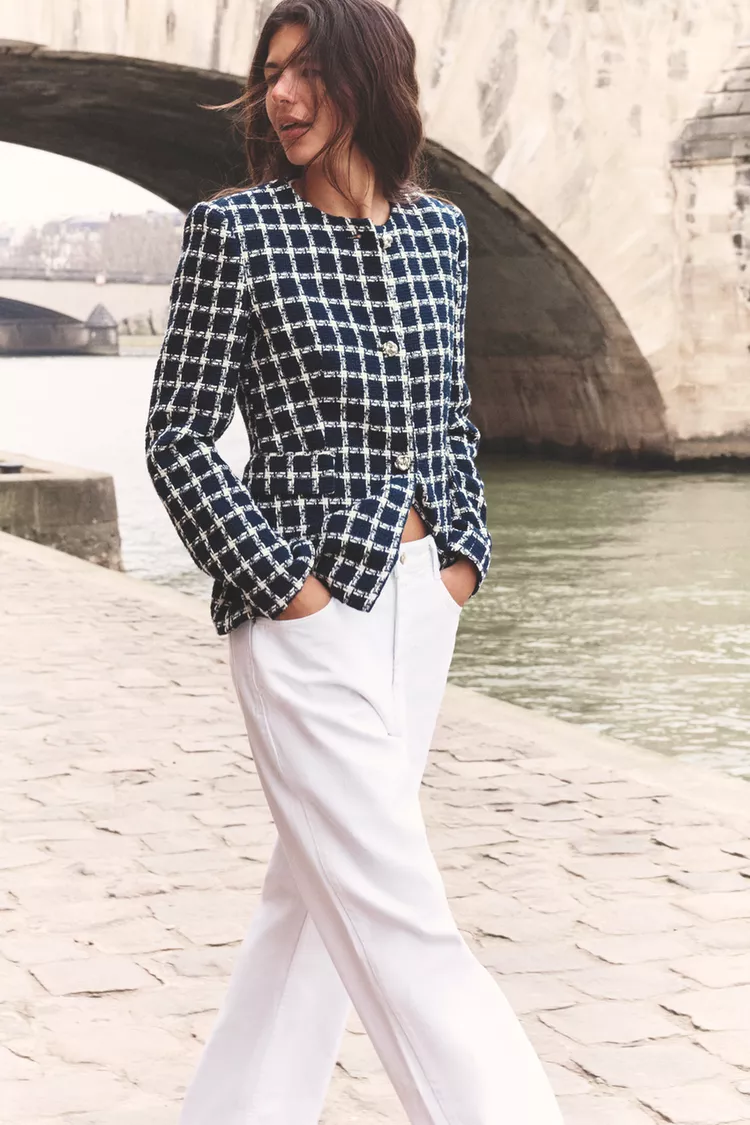TEXTURED TAILORED BLAZER