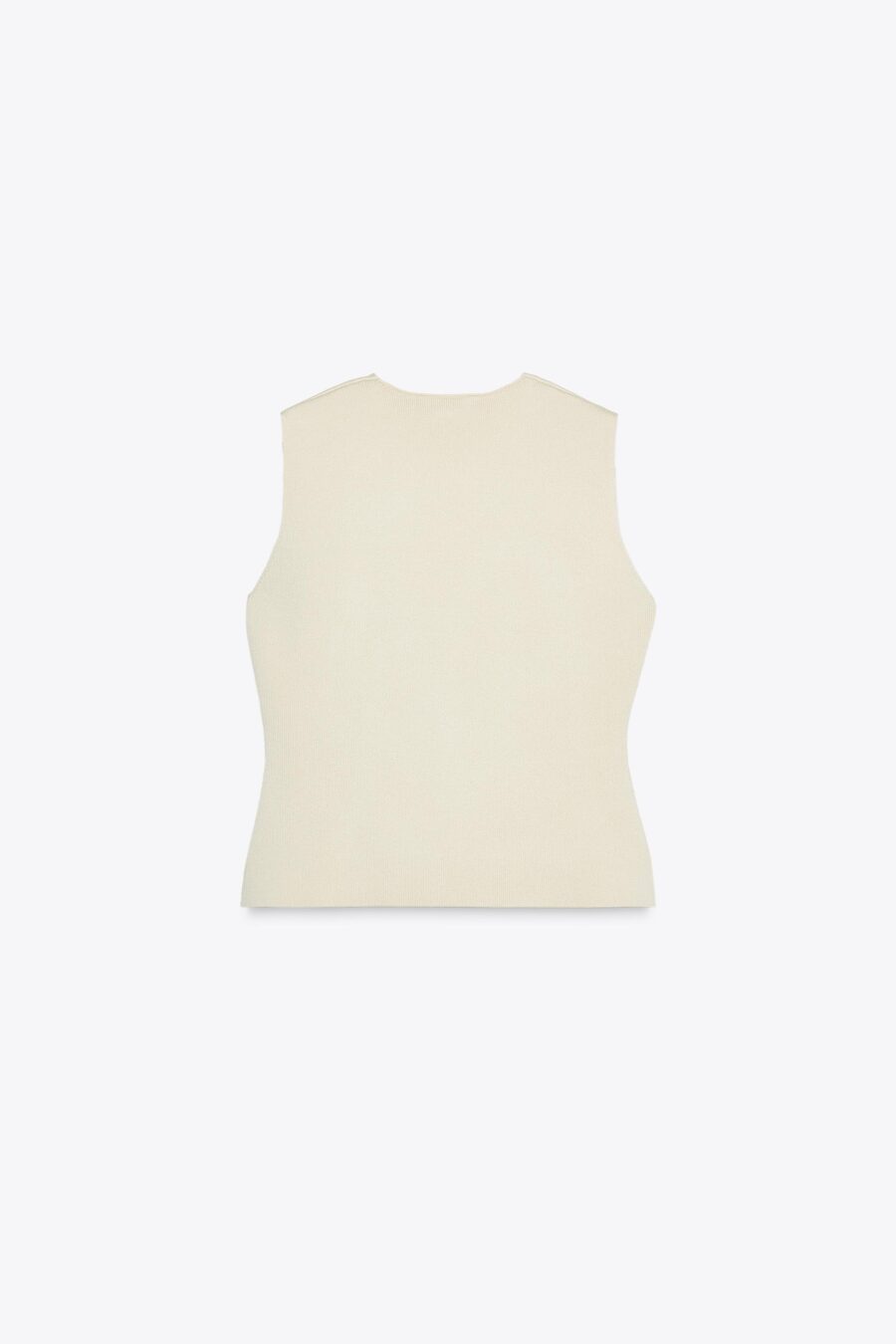 PLAIN KNIT VEST