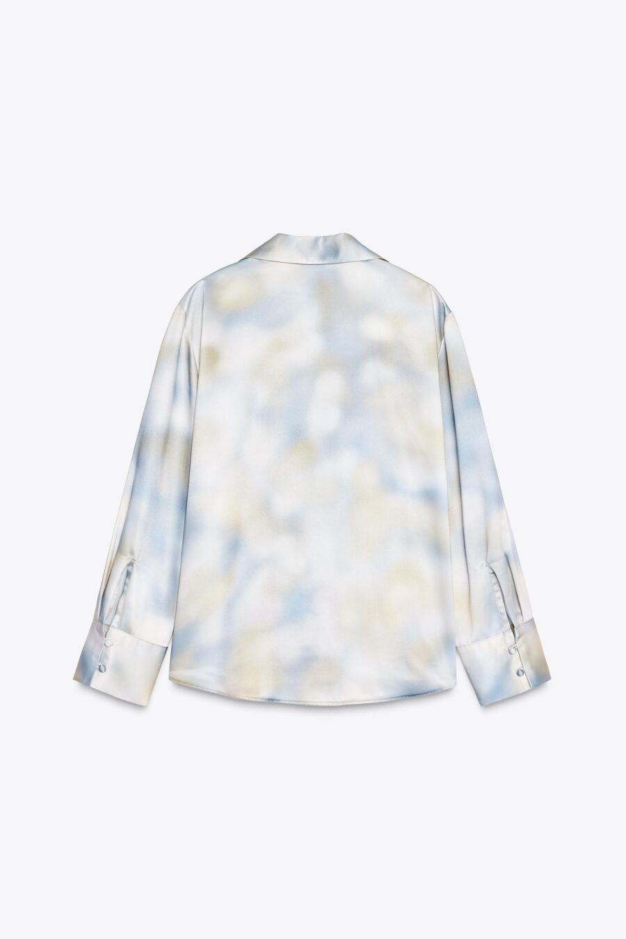 SATIN SHIRT WITH TIE-DYE EFFECT
