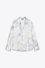 SATIN SHIRT WITH TIE-DYE EFFECT